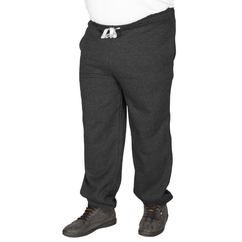 Charcoal sweatpants alternate front view on model.